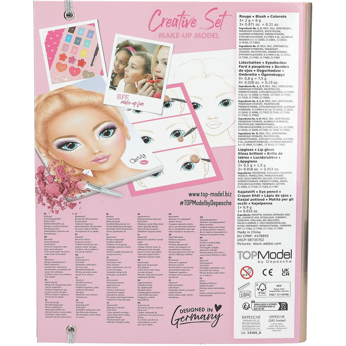 TOPModel Make Up Folder With Content