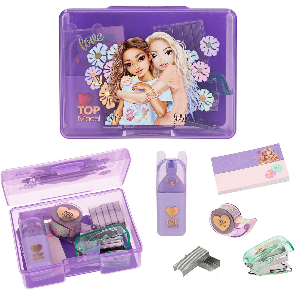 TOPModel Purple Mini Stationary Set
