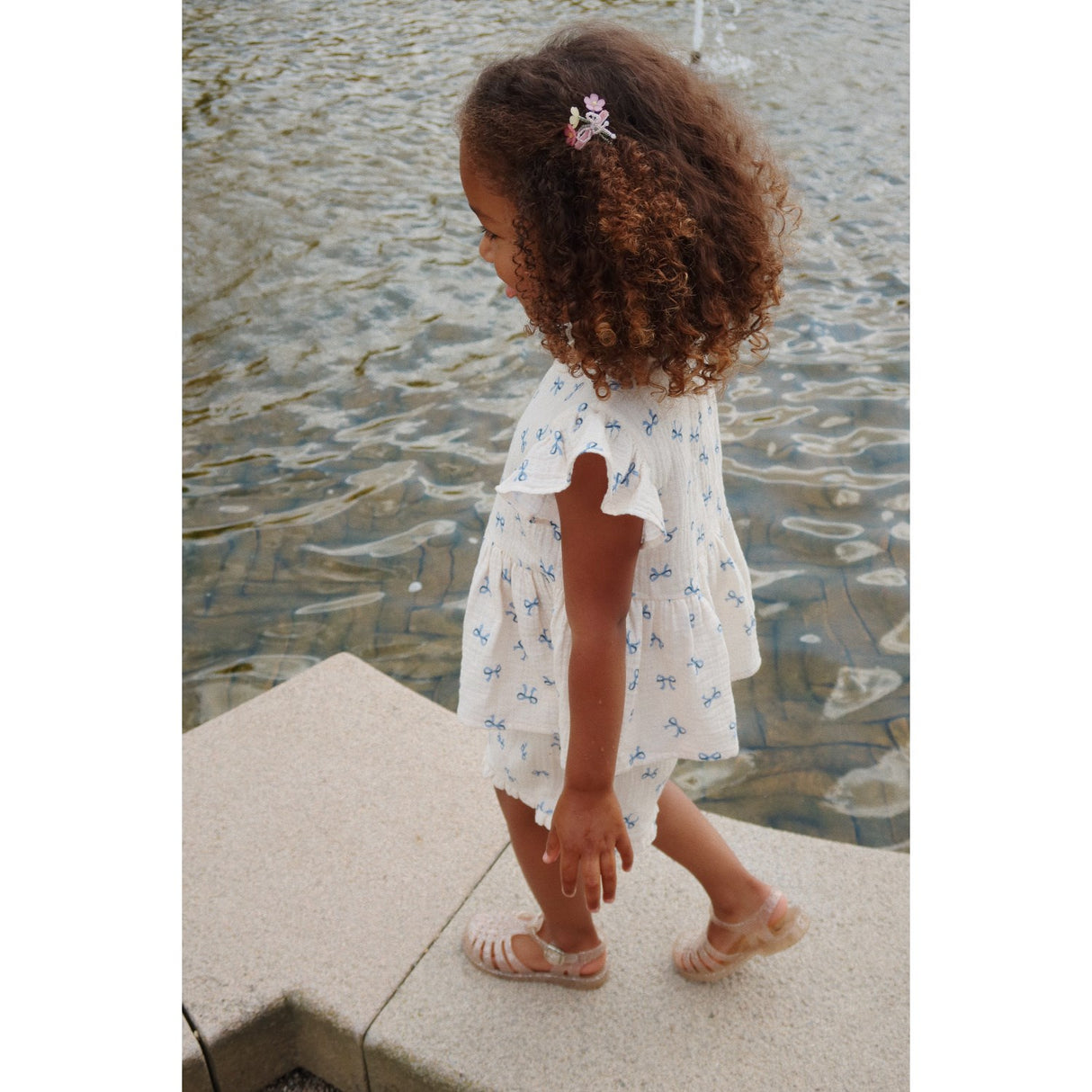 Konges Sløjd Bow Bleu Coco Top Gots