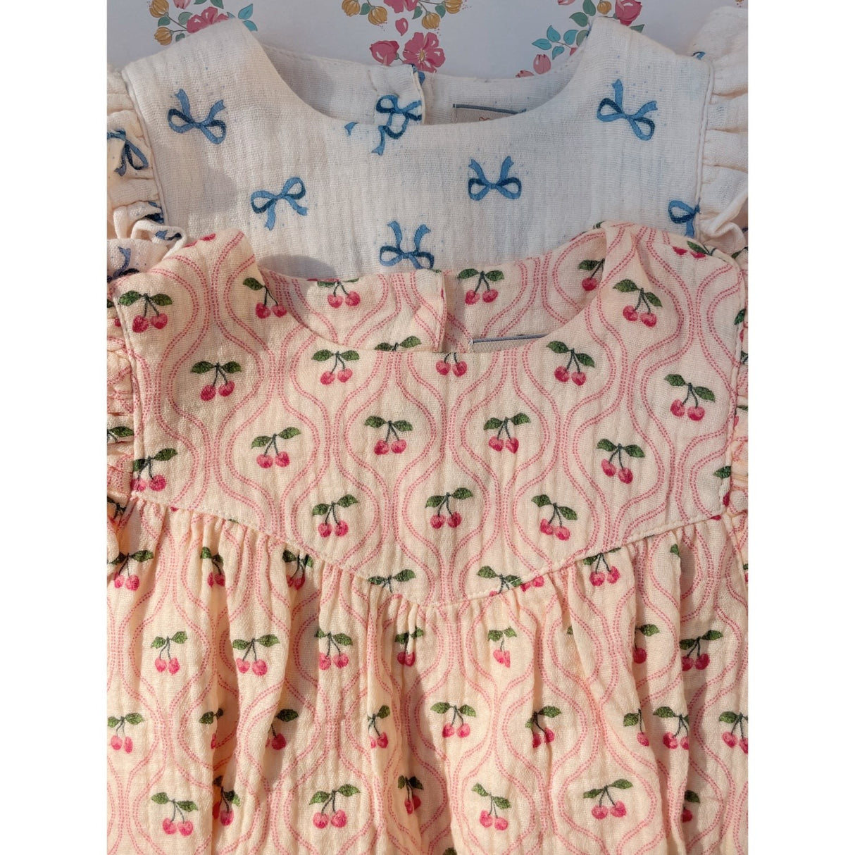 Konges Sløjd Bow Bleu Coco Romper Gots