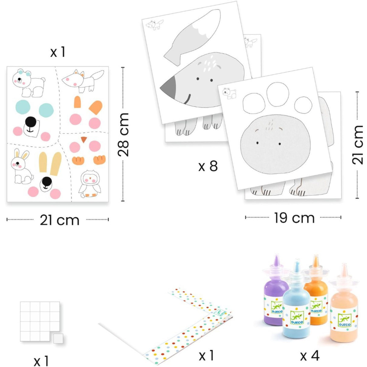 Djeco Finger Paint, Messy Fun