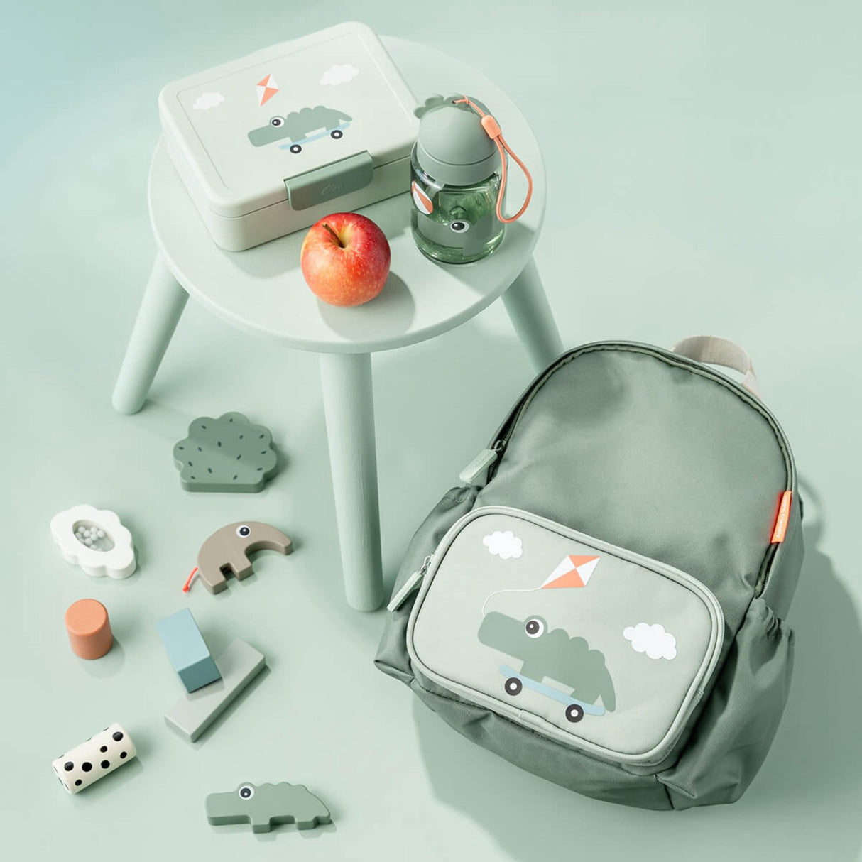 DonebyDeer Green Kids Backpack Playground 7,5 L