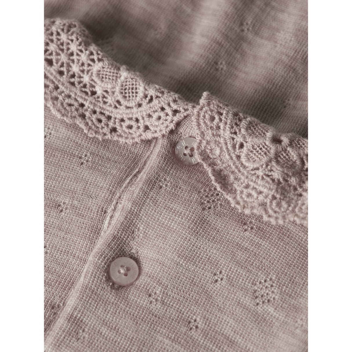 Name It Shadow Gray Nbfwang Wool Needle Ls Body W/Collar