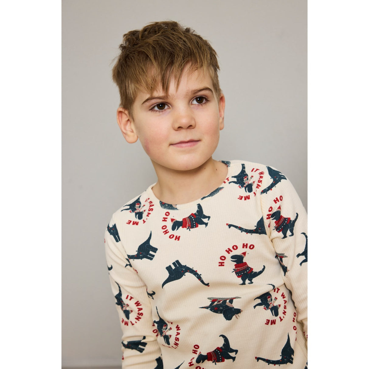 The New Gardenia Dino AOP Holiday Rib Night Set