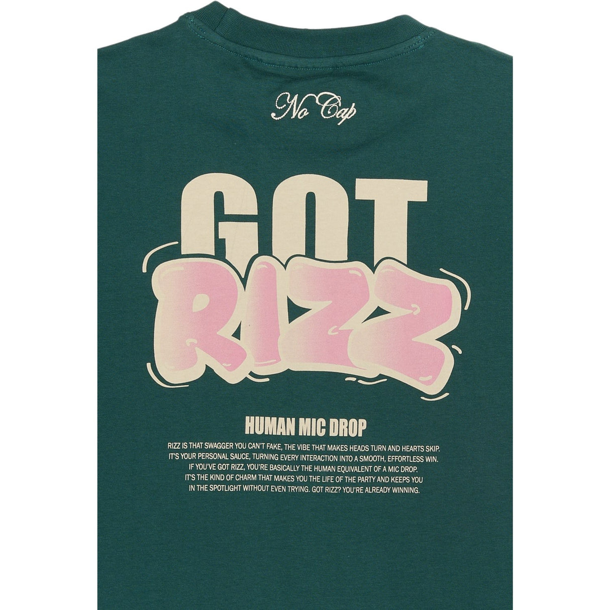 The New Deep Teal Regan Oversize S_S Tee