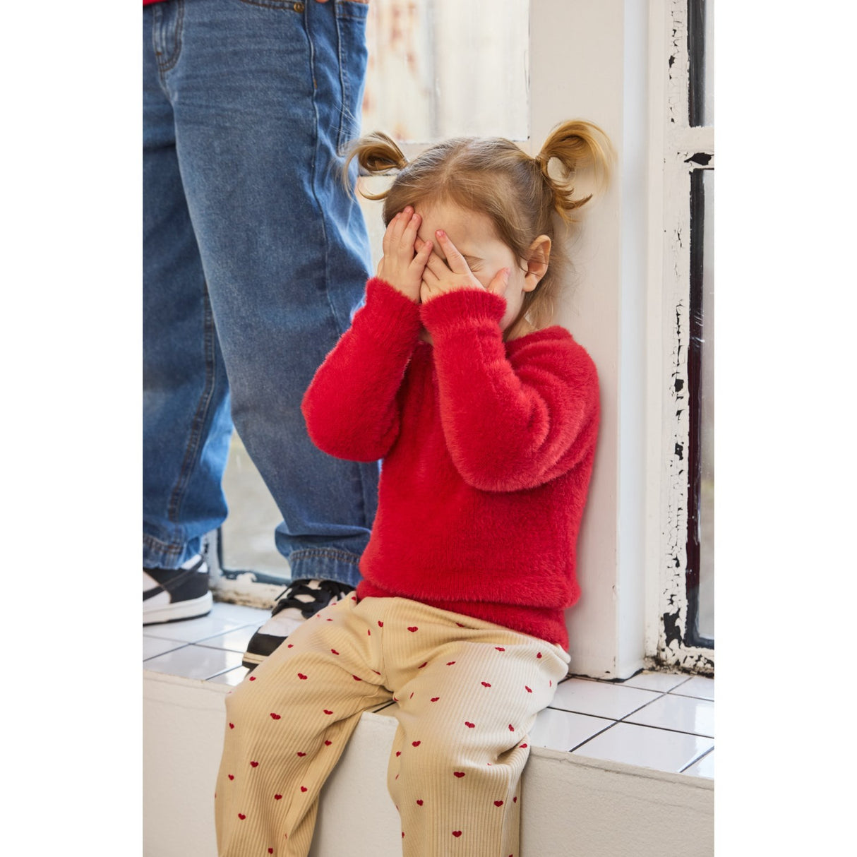 THE NEW Siblings Gardenia AOP Rhea Wide Rib Pants