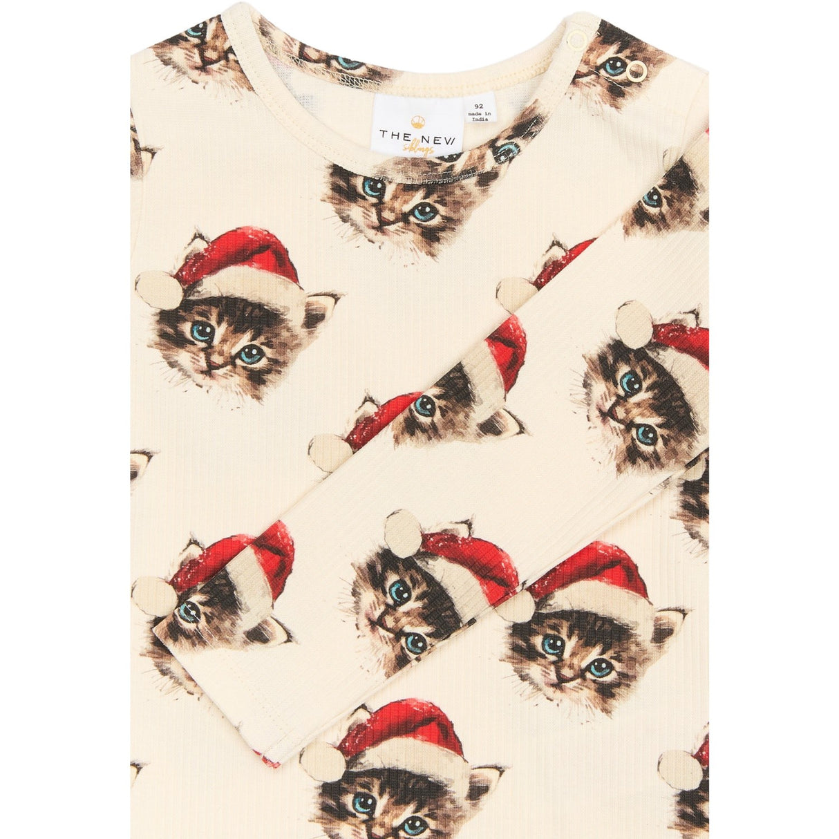 THE NEW Siblings Gardenia Cat AOP Holiday Rib Night Set