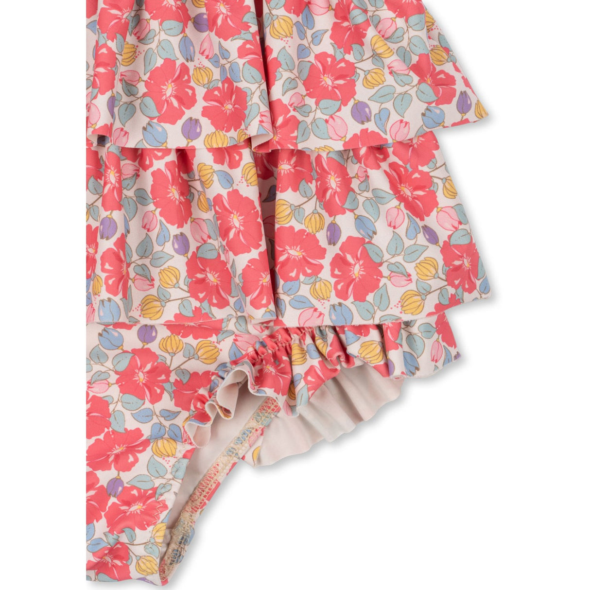 Konges Sløjd Rose Anglaise Manuca Frill Swimsuit Grs