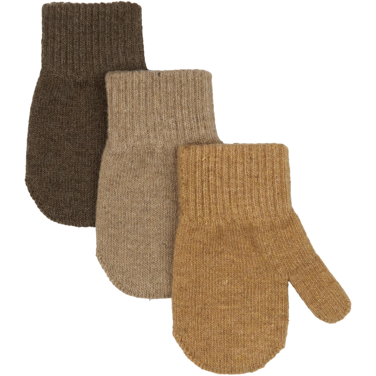 Mikk-Line Chocolate Chip-Melange Denver-Medal Bronze Magic Mittens 3 Pack
