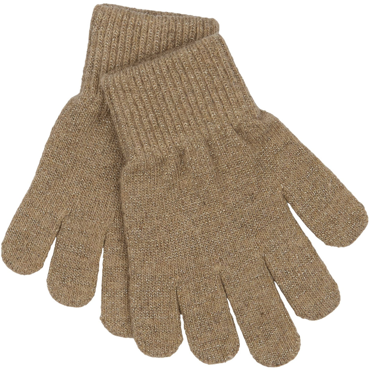 Mikk-Line Apple Butter-Chocolate Chip-Doeskin Magic Gloves 3 Pack With Lurex