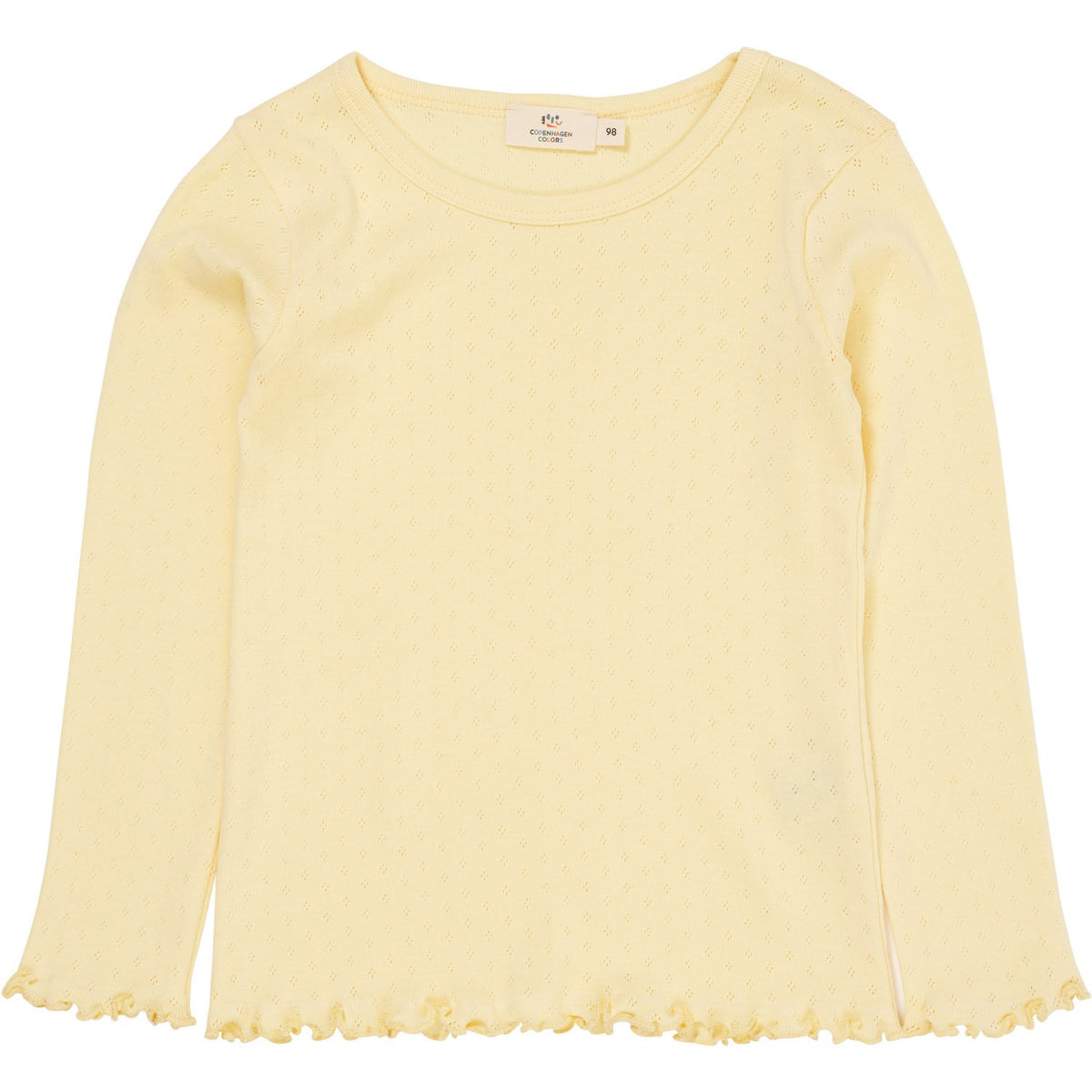 Buy COPENHAGEN COLORS Lt. Yellow Summer Pointelle Ls Tee | Luksusbaby ...
