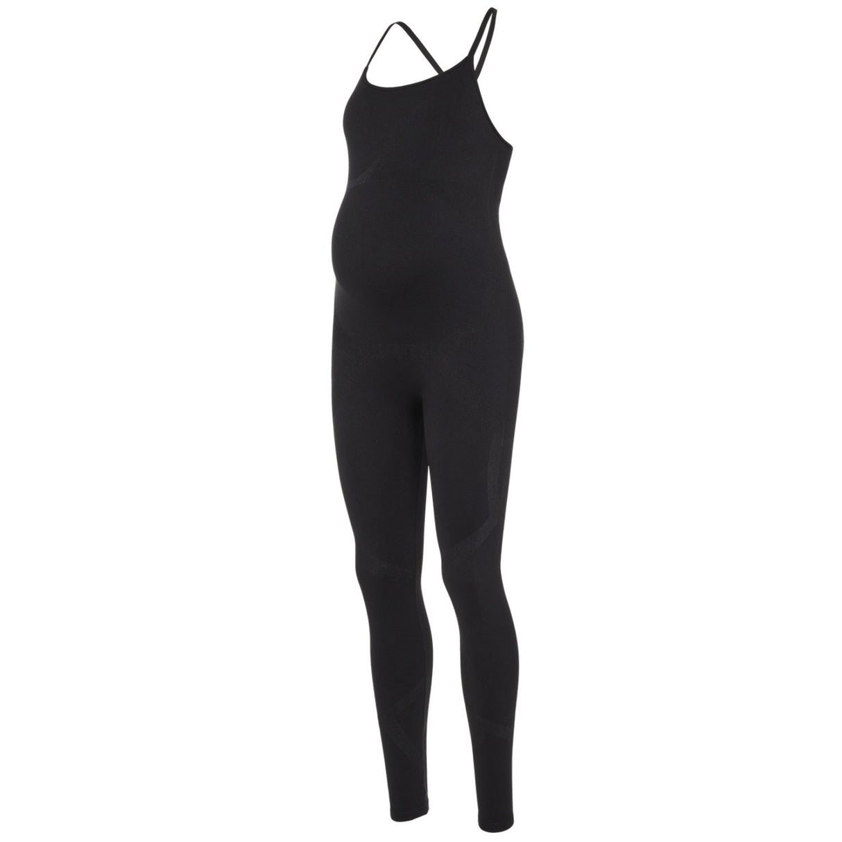 Mama;licious Black Mlpaulette Strap Active Jumpsuit Noos