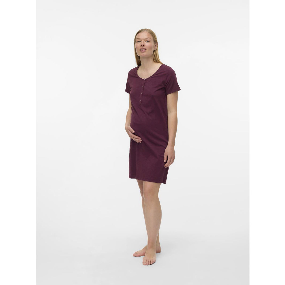 Mama;licious Fig Mlmira Solid Jrs Nightgown 2F A. E. Noos