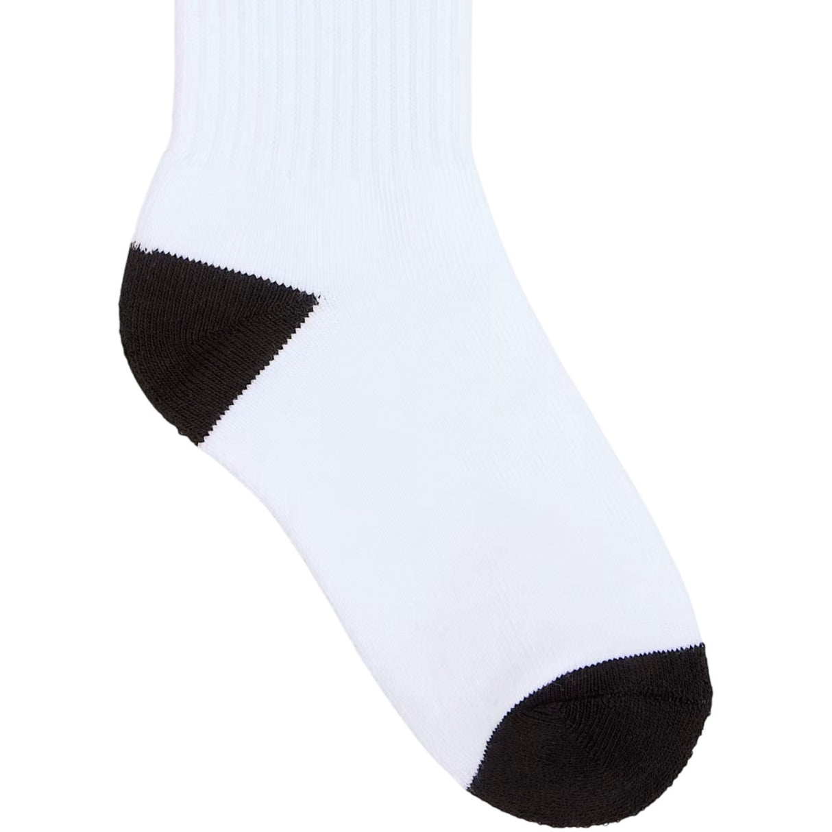 VANS White/Black Drop V Logo Crew Socks