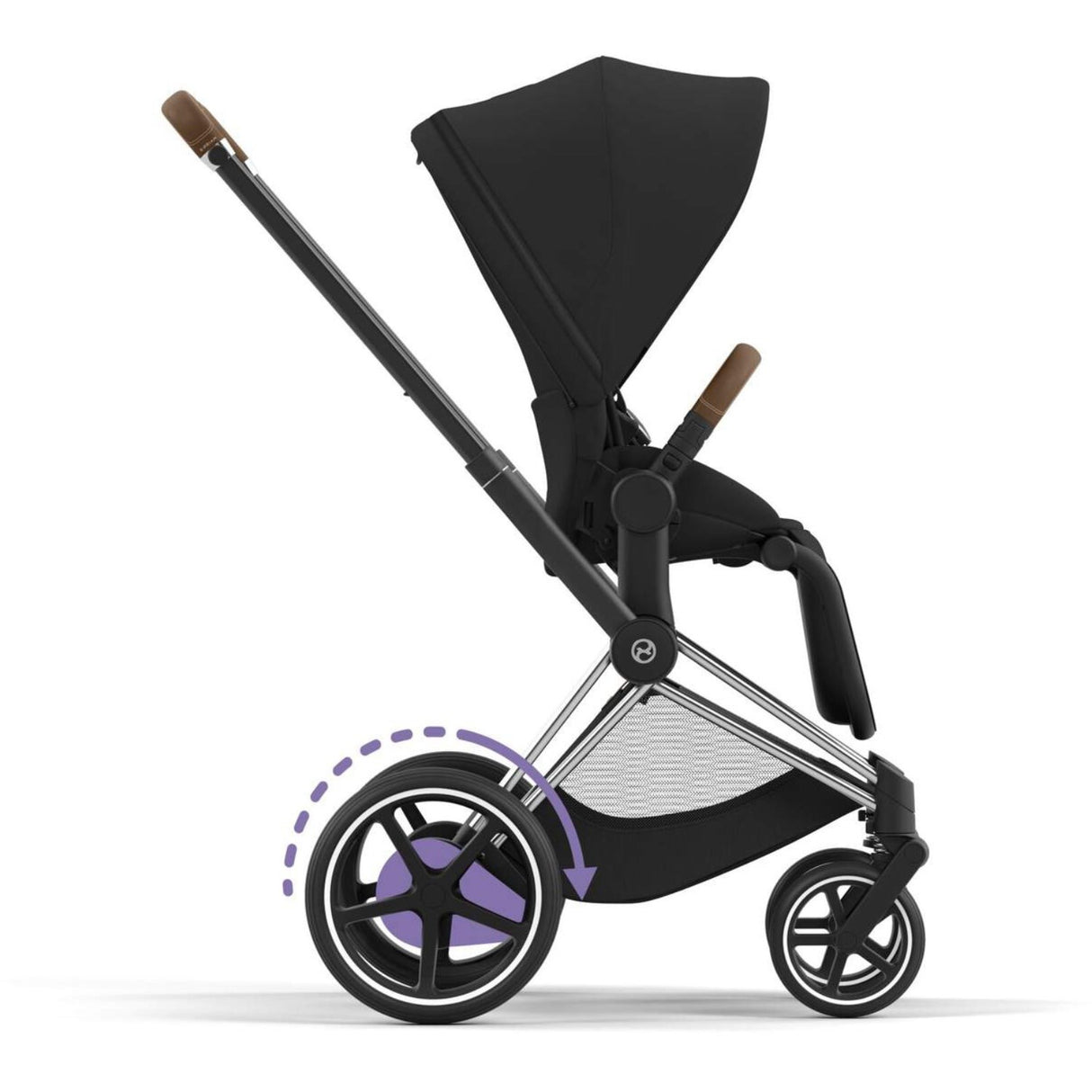 Cybex Chrome Brown E-Priam Fram Incl. Hard Seat Part