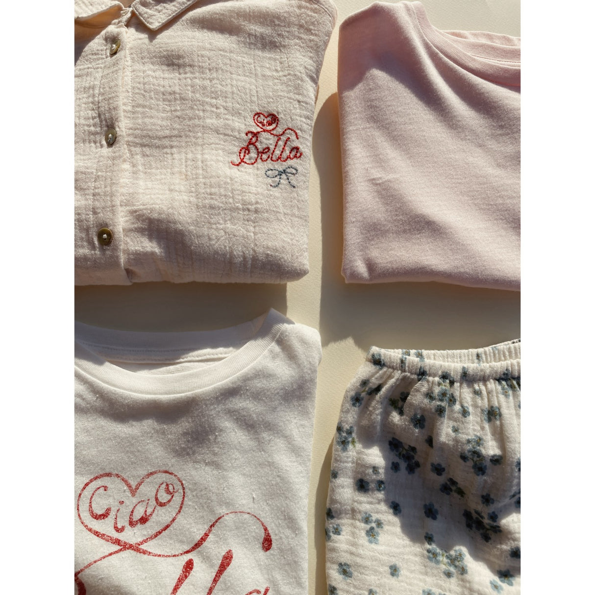 Konges Sløjd Chalk Pink RHW X KS Lettre Tee Ocs