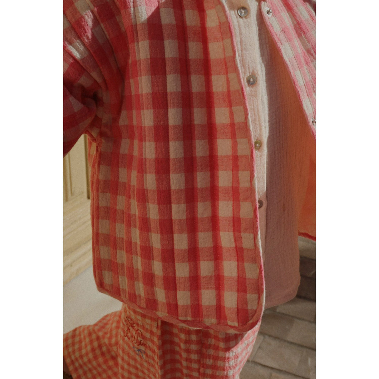 Konges Sløjd Peach Blossom Check RHW X KS Bella Jacket