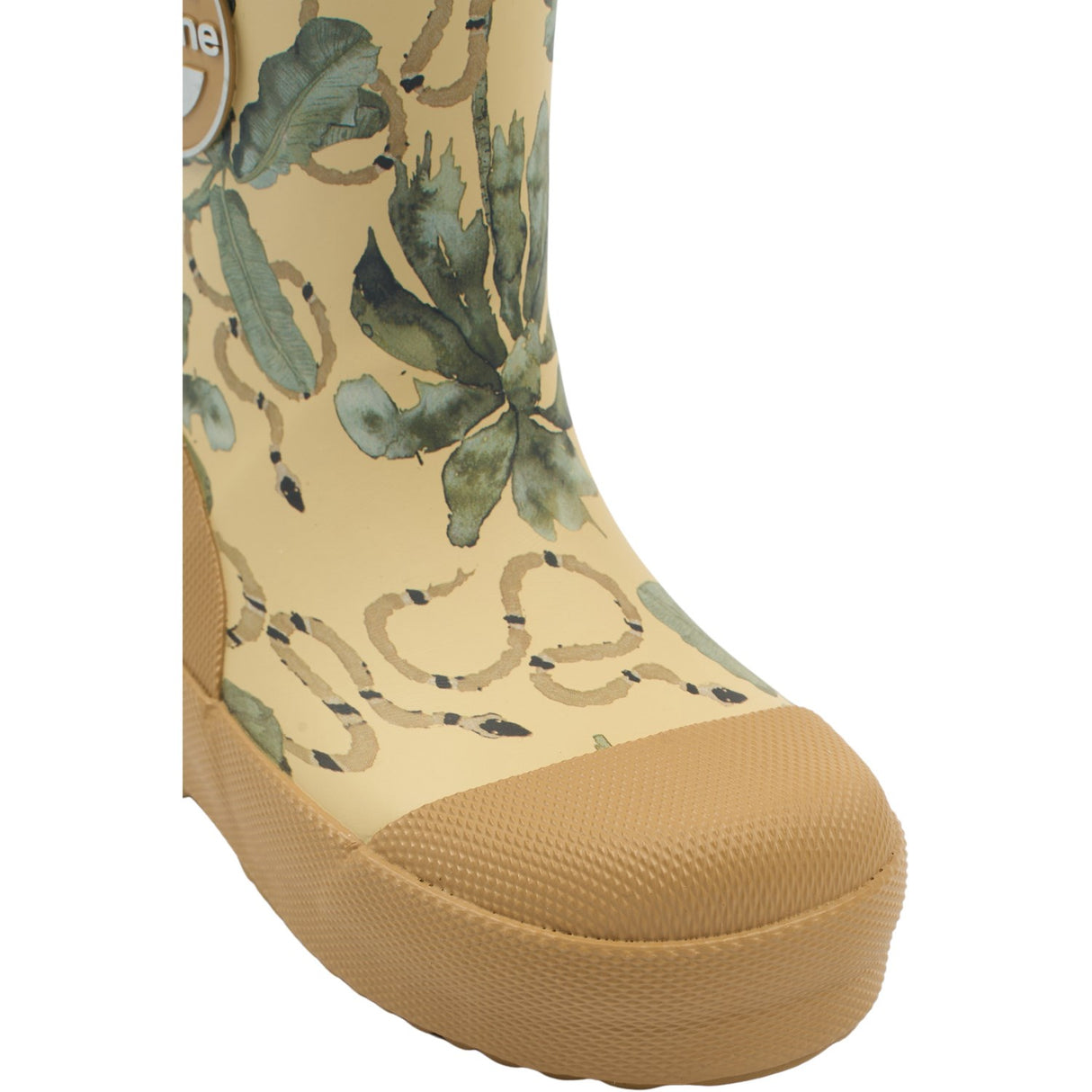 Mikk-Line Gray Green Printed Wellies