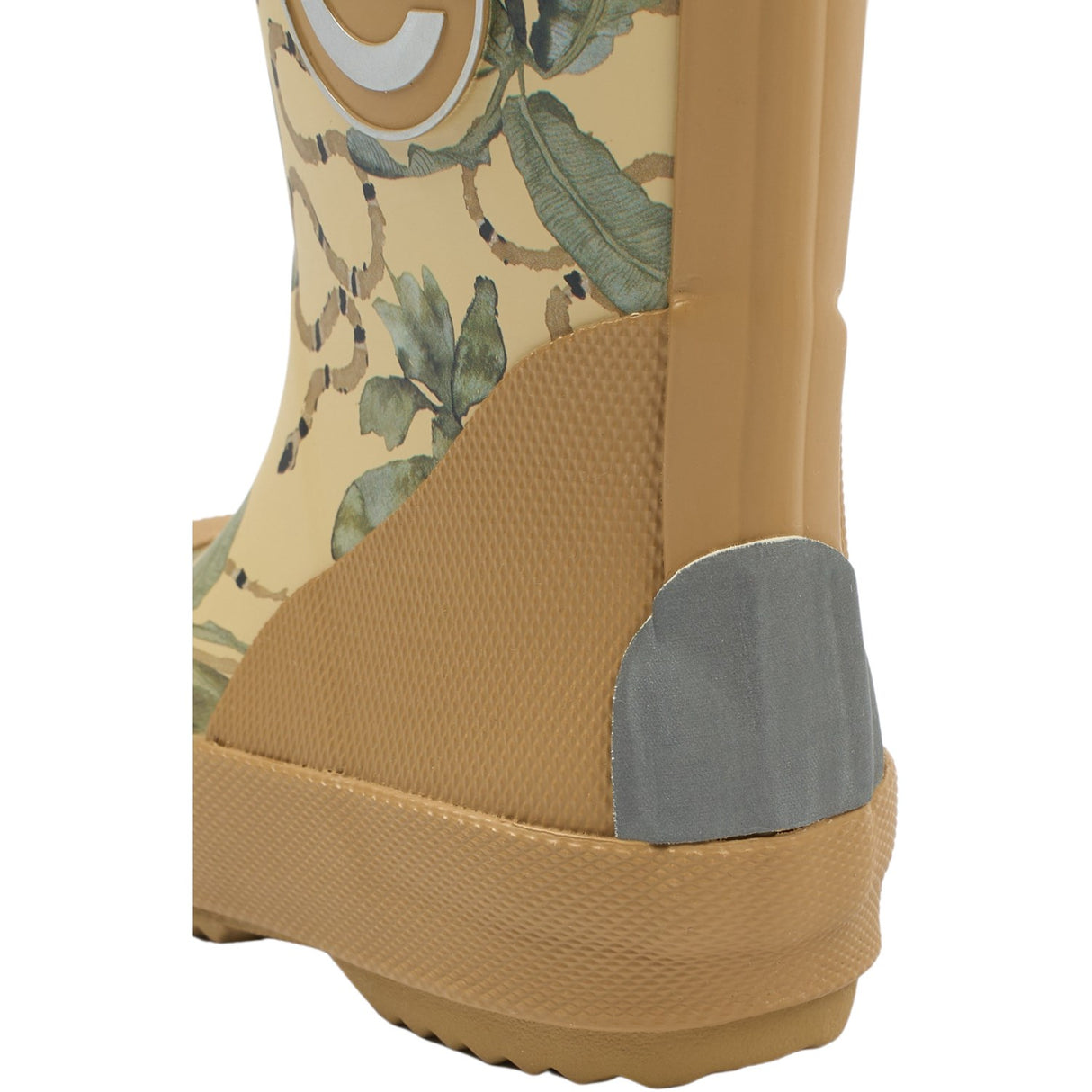 Mikk-Line Gray Green Printed Wellies