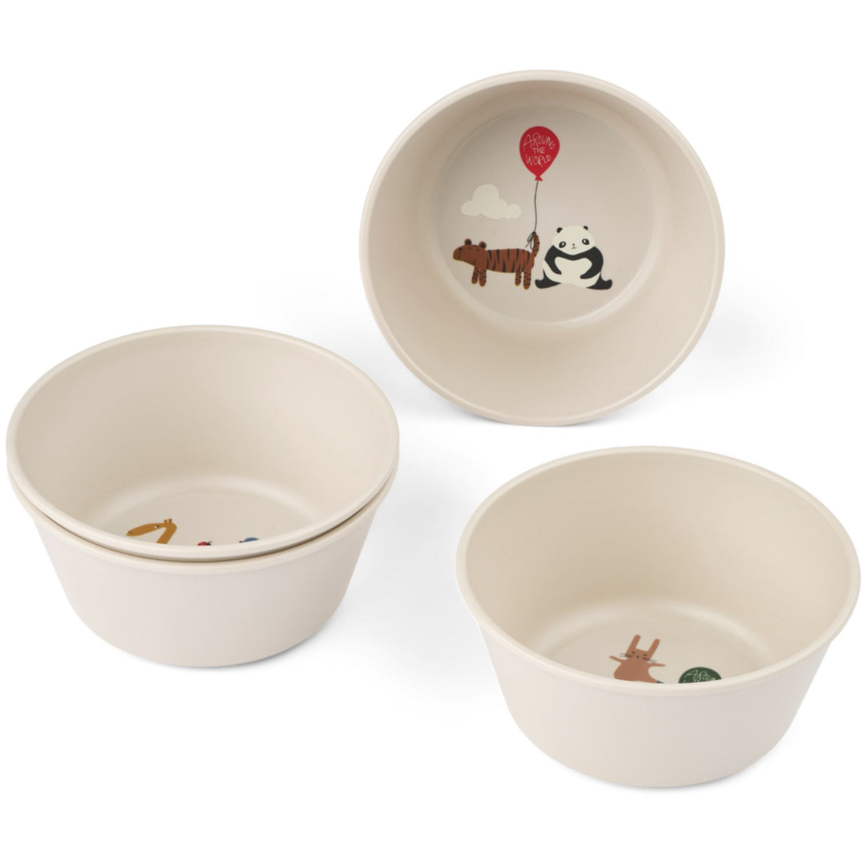LIEWOOD Around The World / Sandy Cees Bowl 4-Pack
