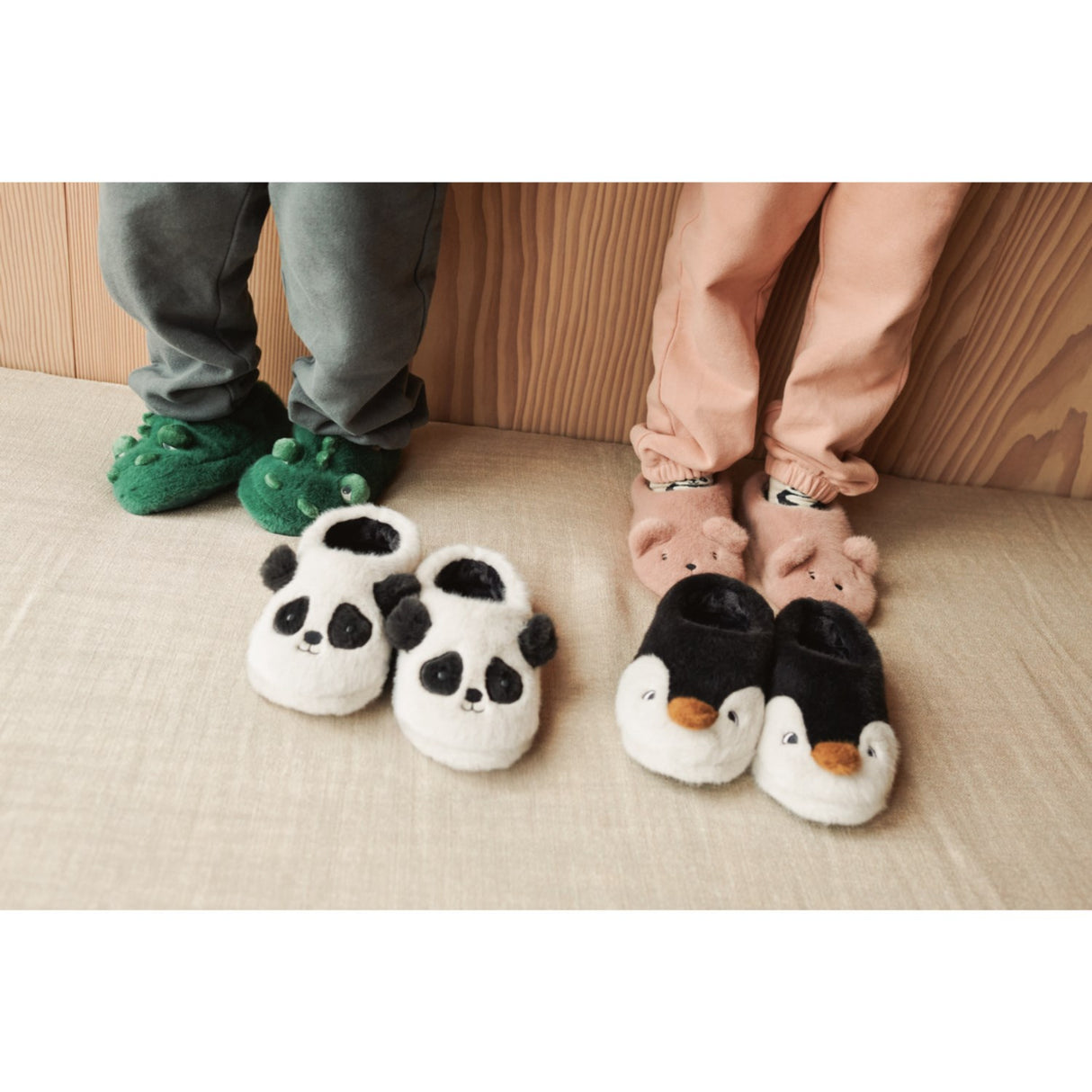LIEWOOD Sandy / Dark Grey Aviaja Panda Slippers