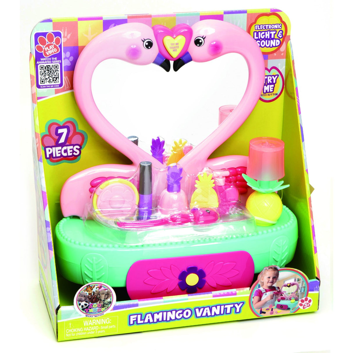 Zoo Troop Flamingo Vanity Set