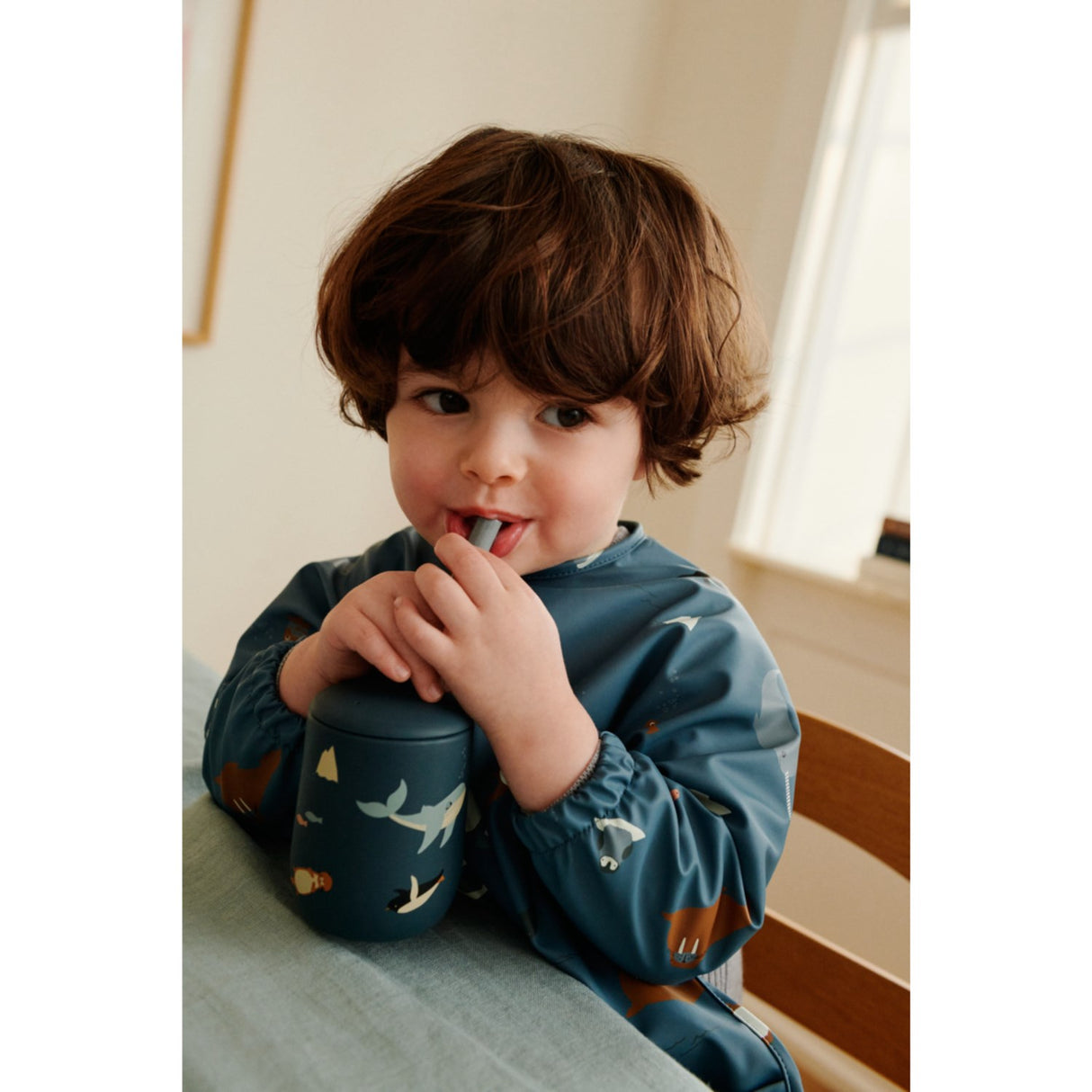 LIEWOOD Arctic Sea / Ocean View Merle Printed Cape Bib