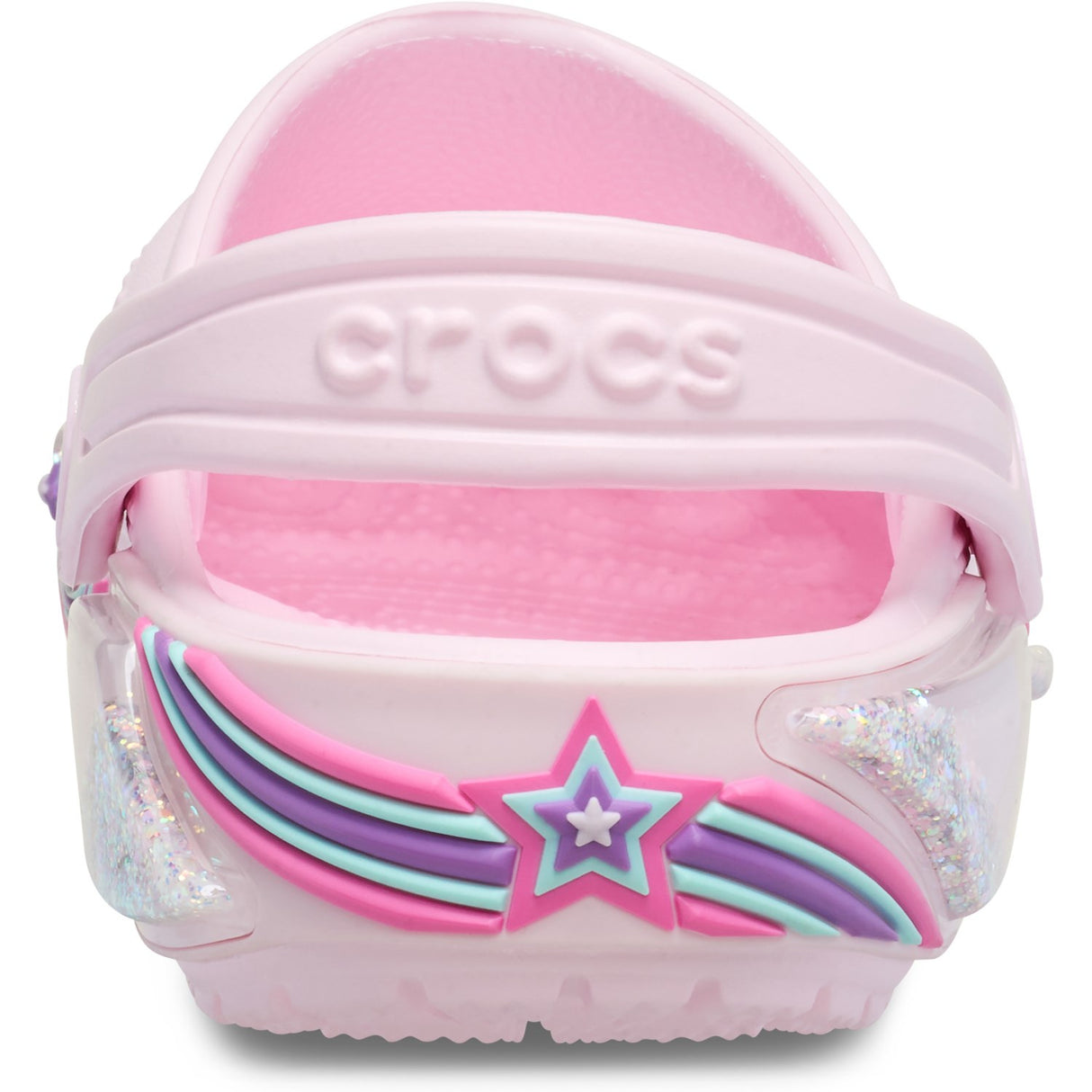 Crocs Pink Milk Classic Star Sprinkel Shaker Clog