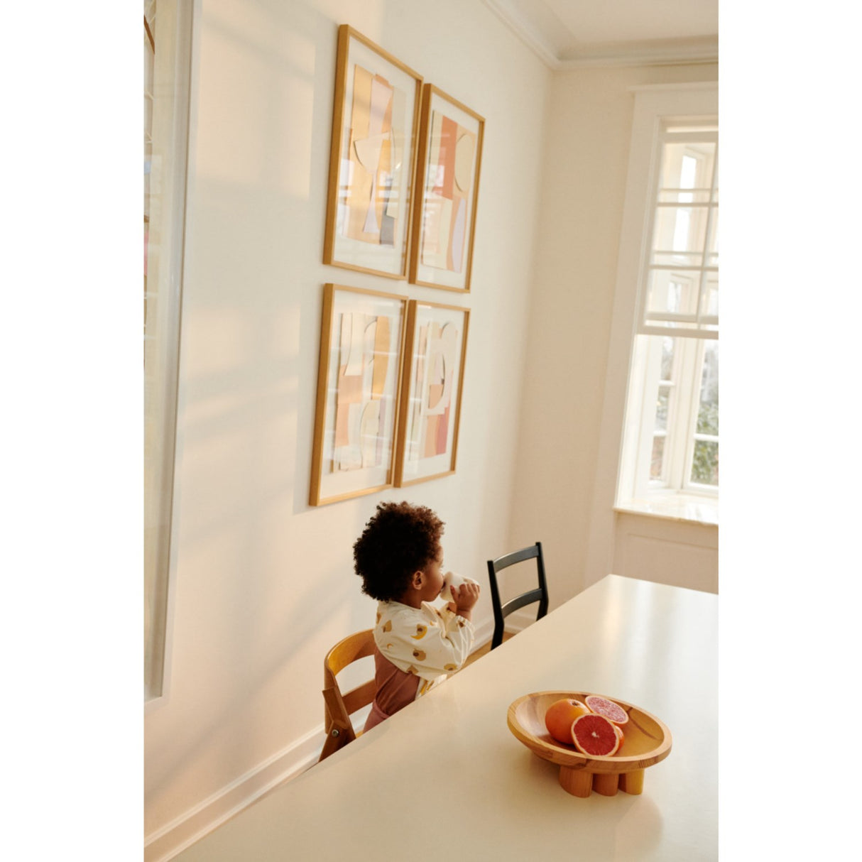 LIEWOOD Elephant / Creme De La Creme Merle Printed Cape Bib