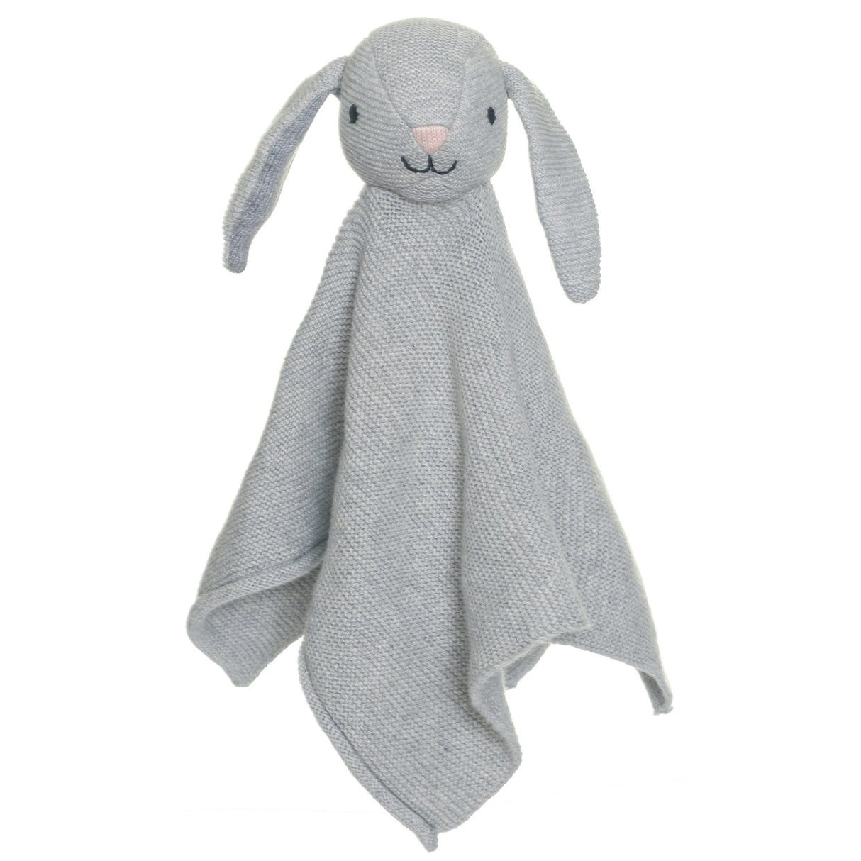 Teddykompaniet Grå Teddy Baby - Cuddle Cloth Strikket, Kanin, 28 Cm