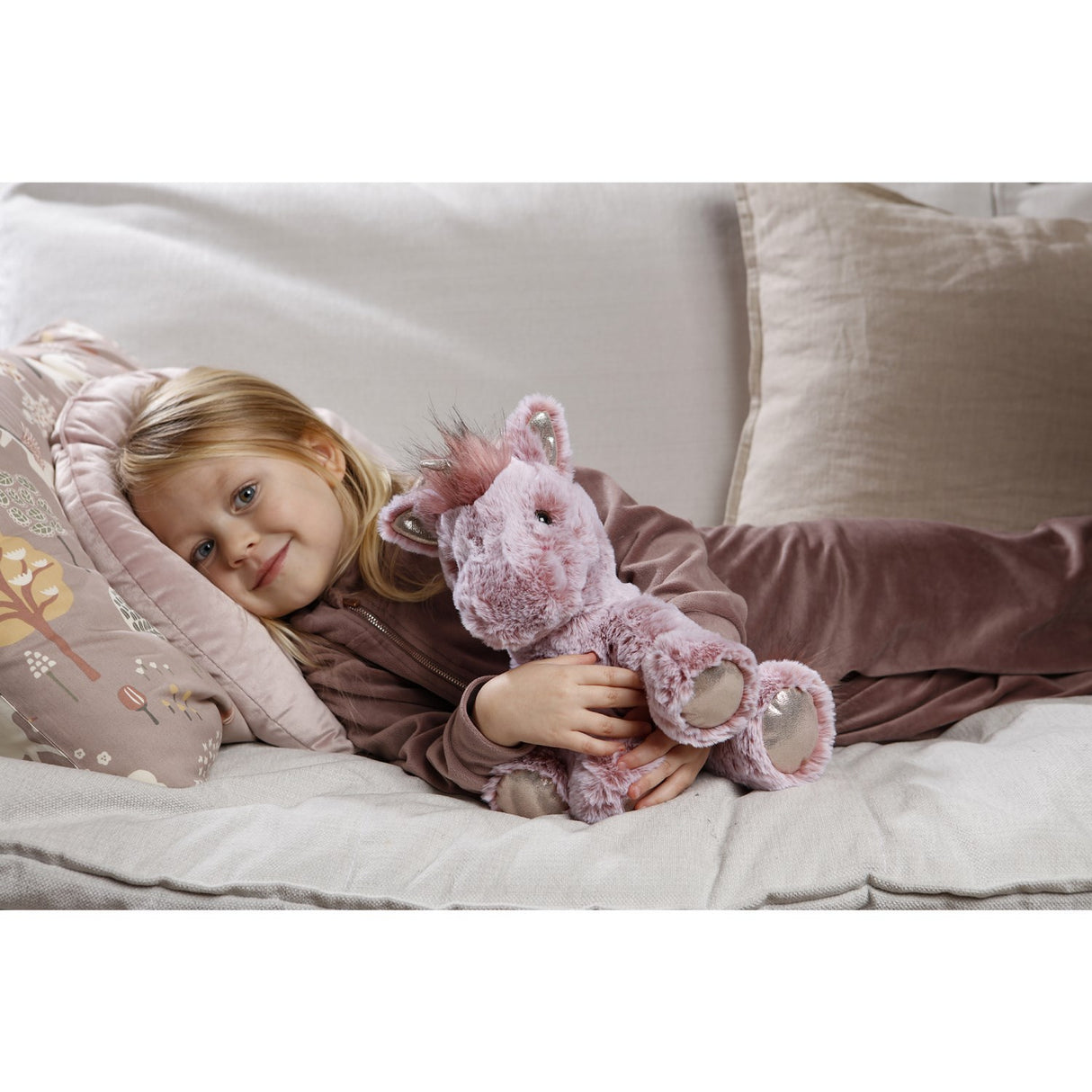 Teddykompaniet Pink Teddy Unicorns - Enhjørning Engla