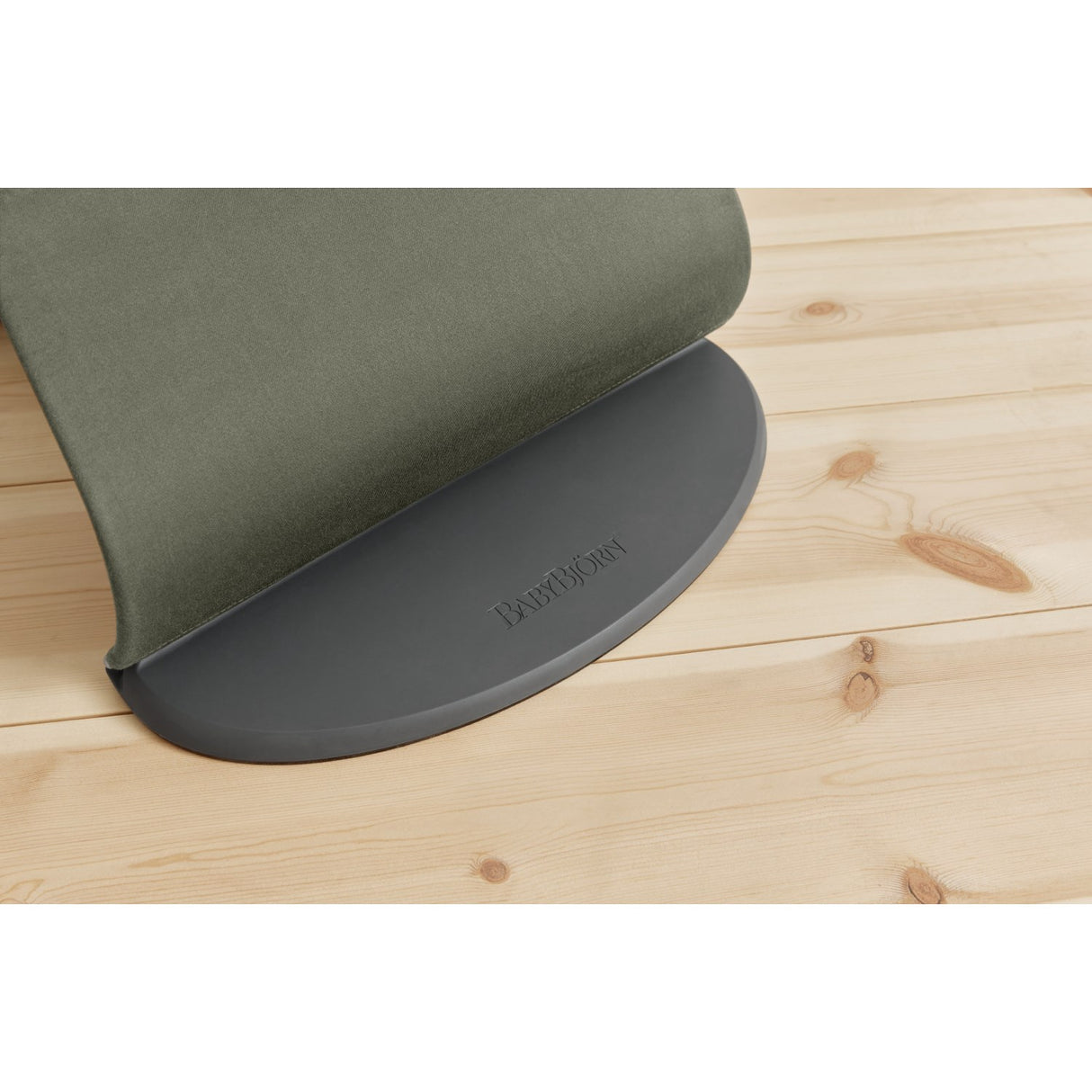 BabyBjörn Dark Green Bouncer Bliss - Woven, Flower Leaf Quilt