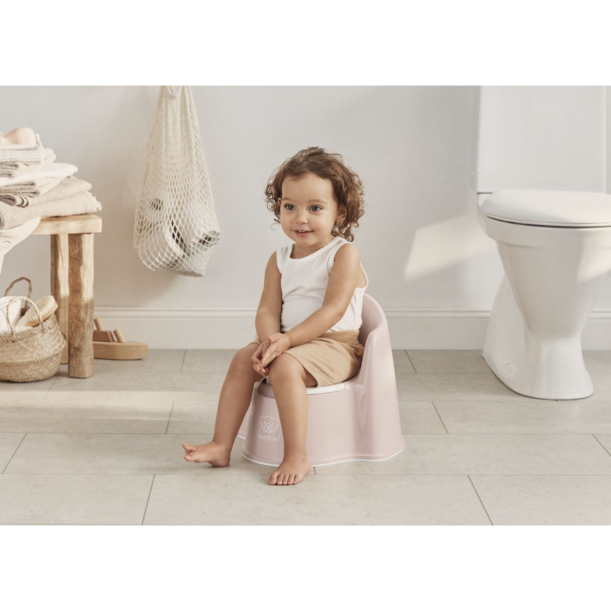 BabyBjörn Pink/White Potty