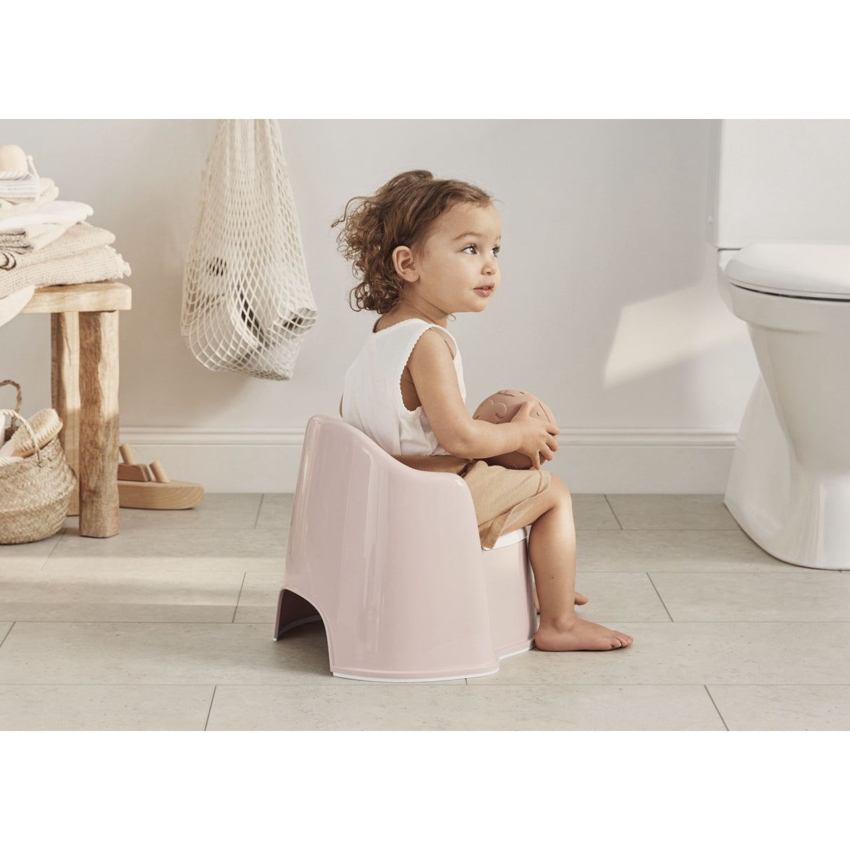 BabyBjörn Pink/White Potty