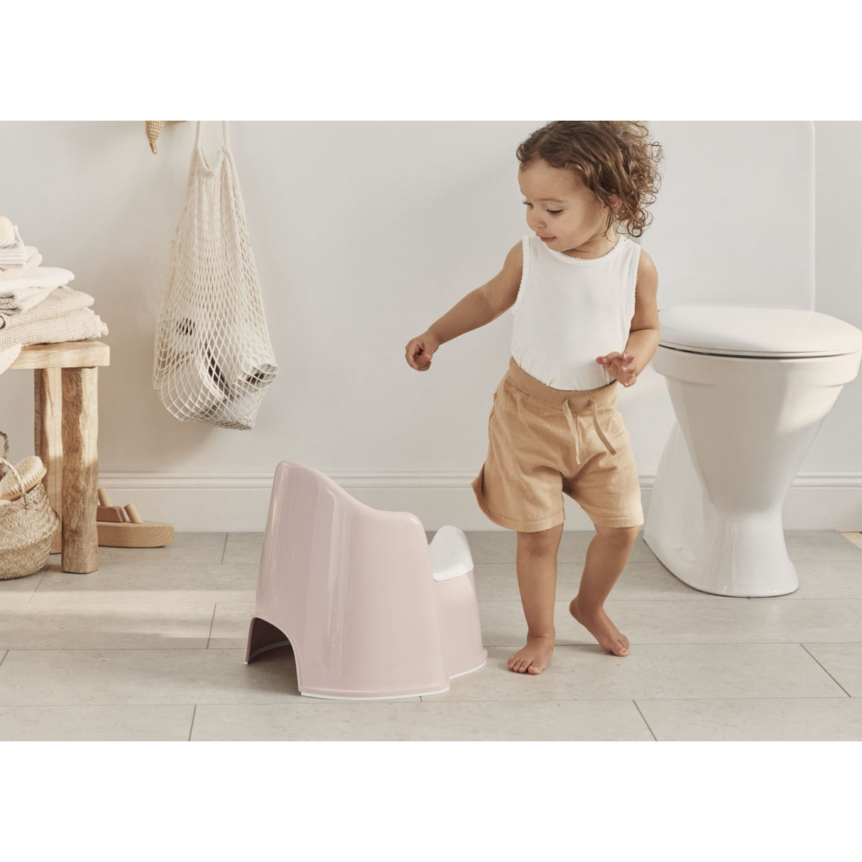 BabyBjörn Pink/White Potty
