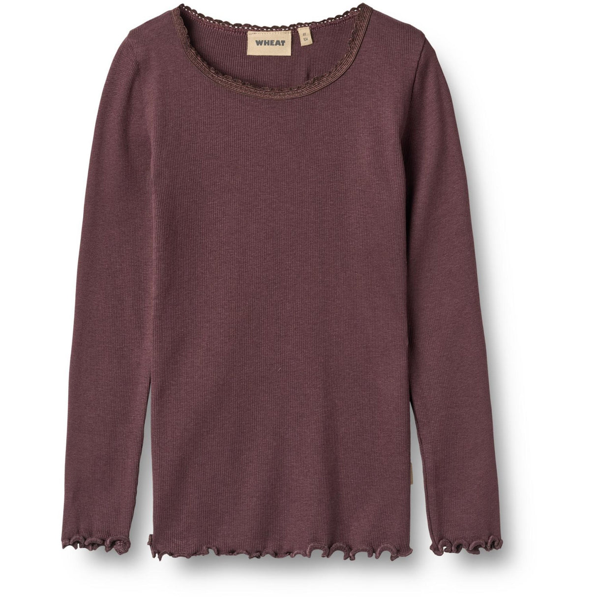 Wheat Fudge Rib Blouse Reese