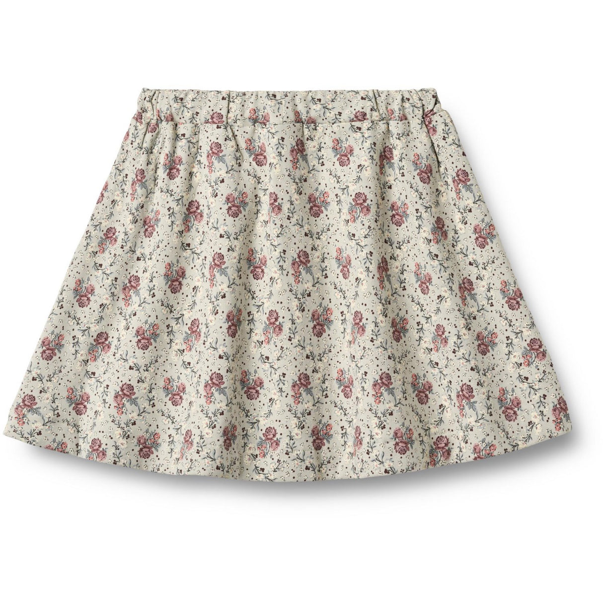 Wheat Slightly Green Flowers Sweat Skirt Manuella