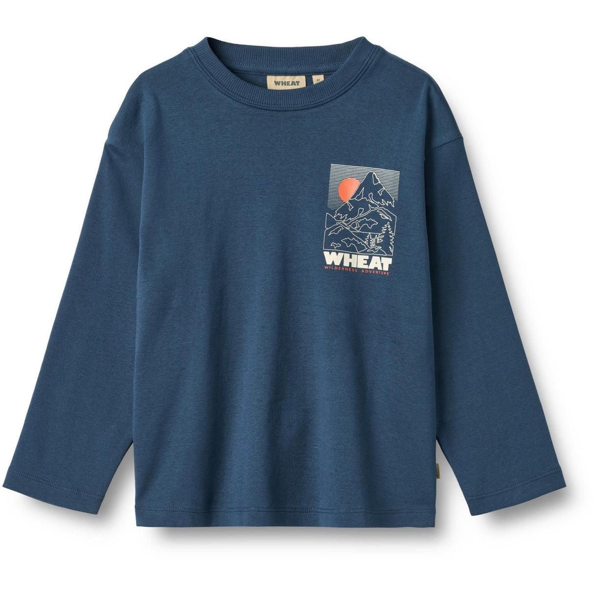 Wheat Blue Denim Blouse Print Dixie