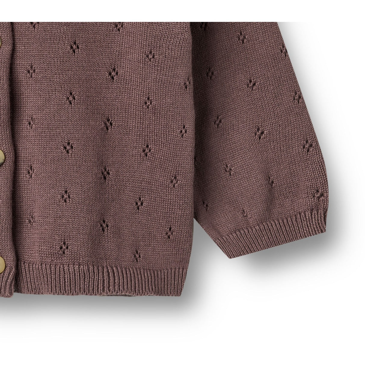 Wheat Plum Knit Cardigan Maia