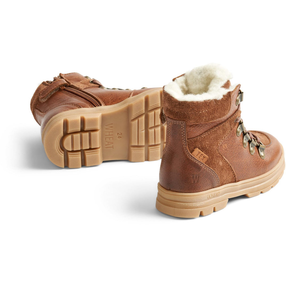Wheat Winter Boots Toni Tex Hiker Cognac