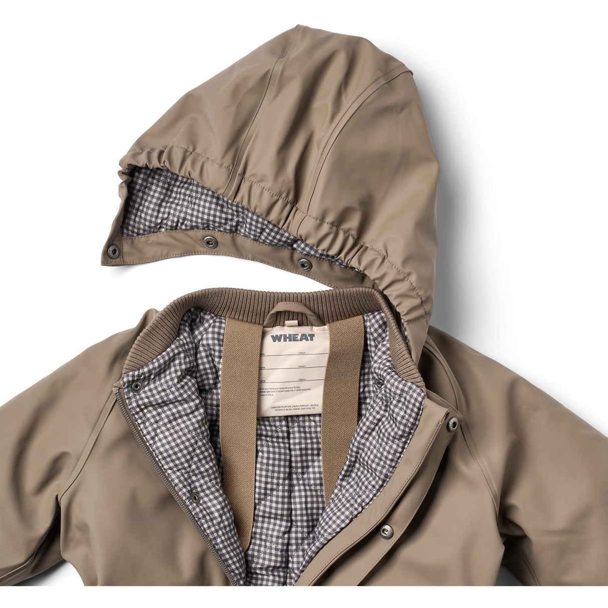 Wheat Dry Wood Thermo Rain Suit Aiko