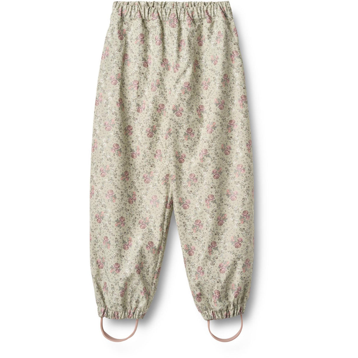 Wheat Slightly Green Flowers Rainwear Olo Pants