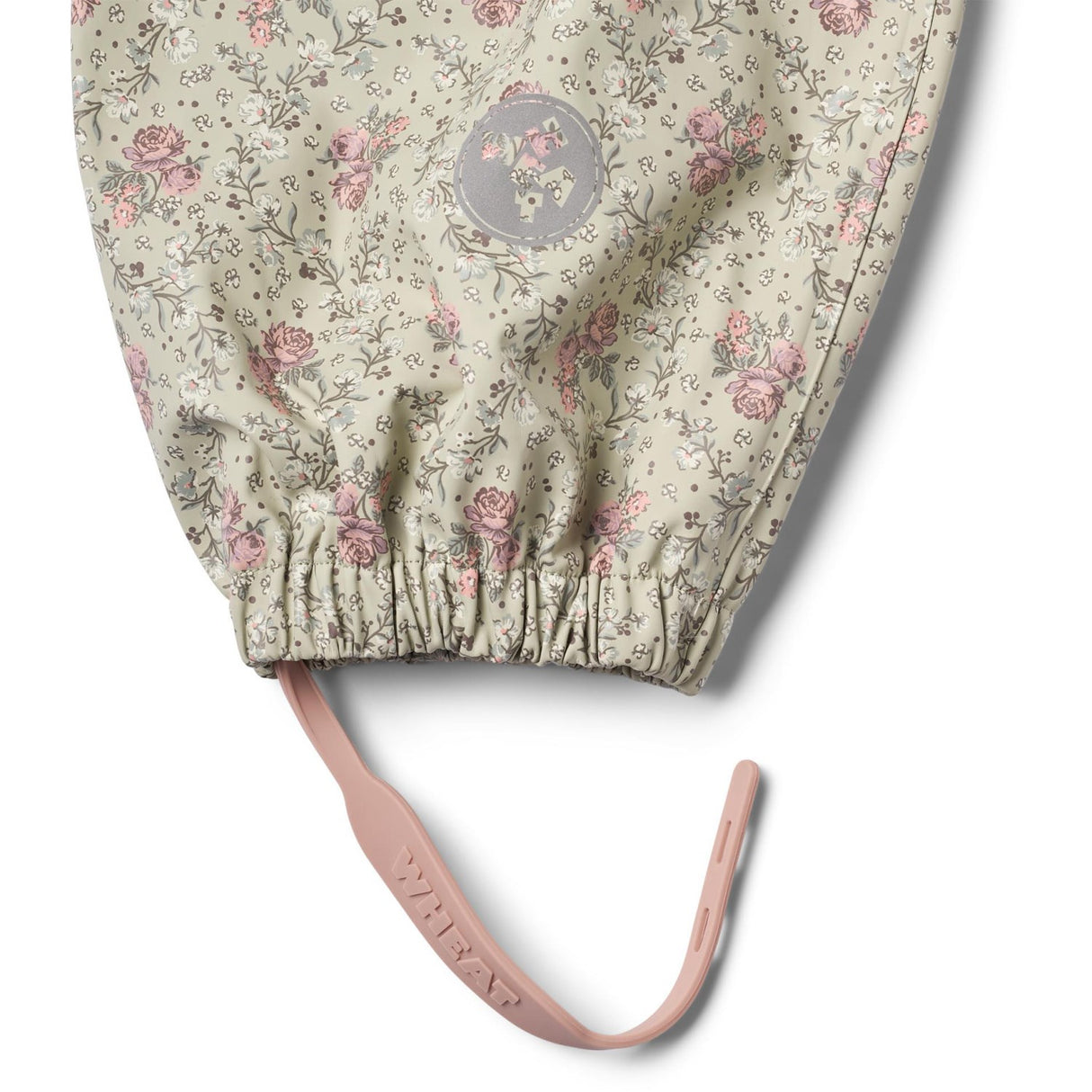 Wheat Slightly Green Flowers Rainwear Olo Pants