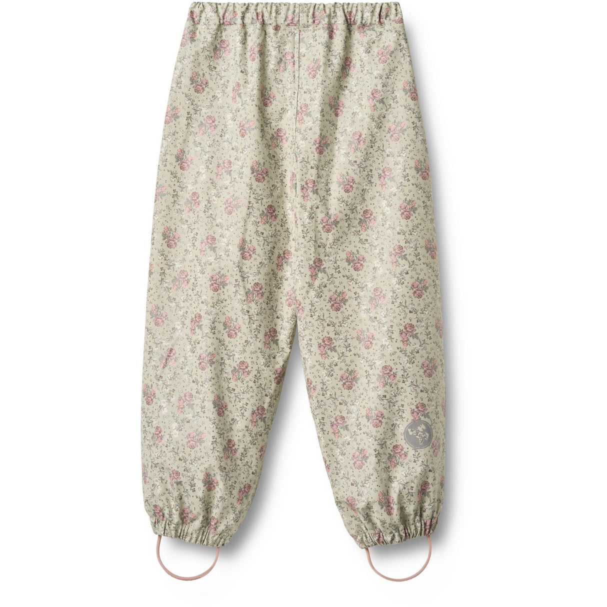 Wheat Slightly Green Flowers Rainwear Olo Pants