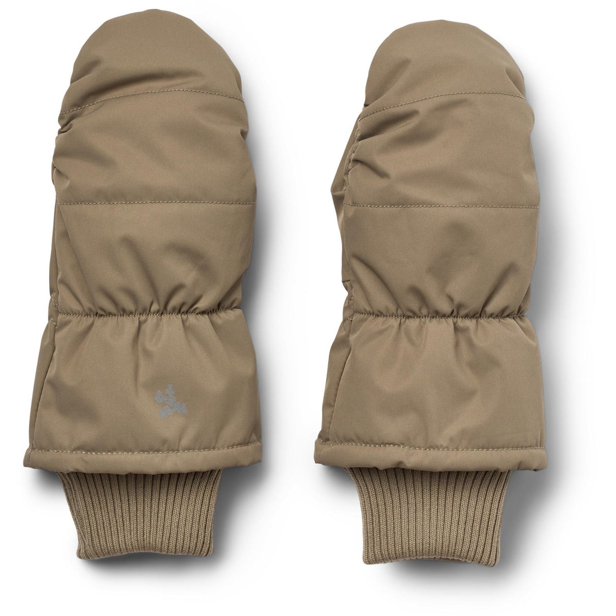 Wheat Grey Stone Puffer Mittens Jazz