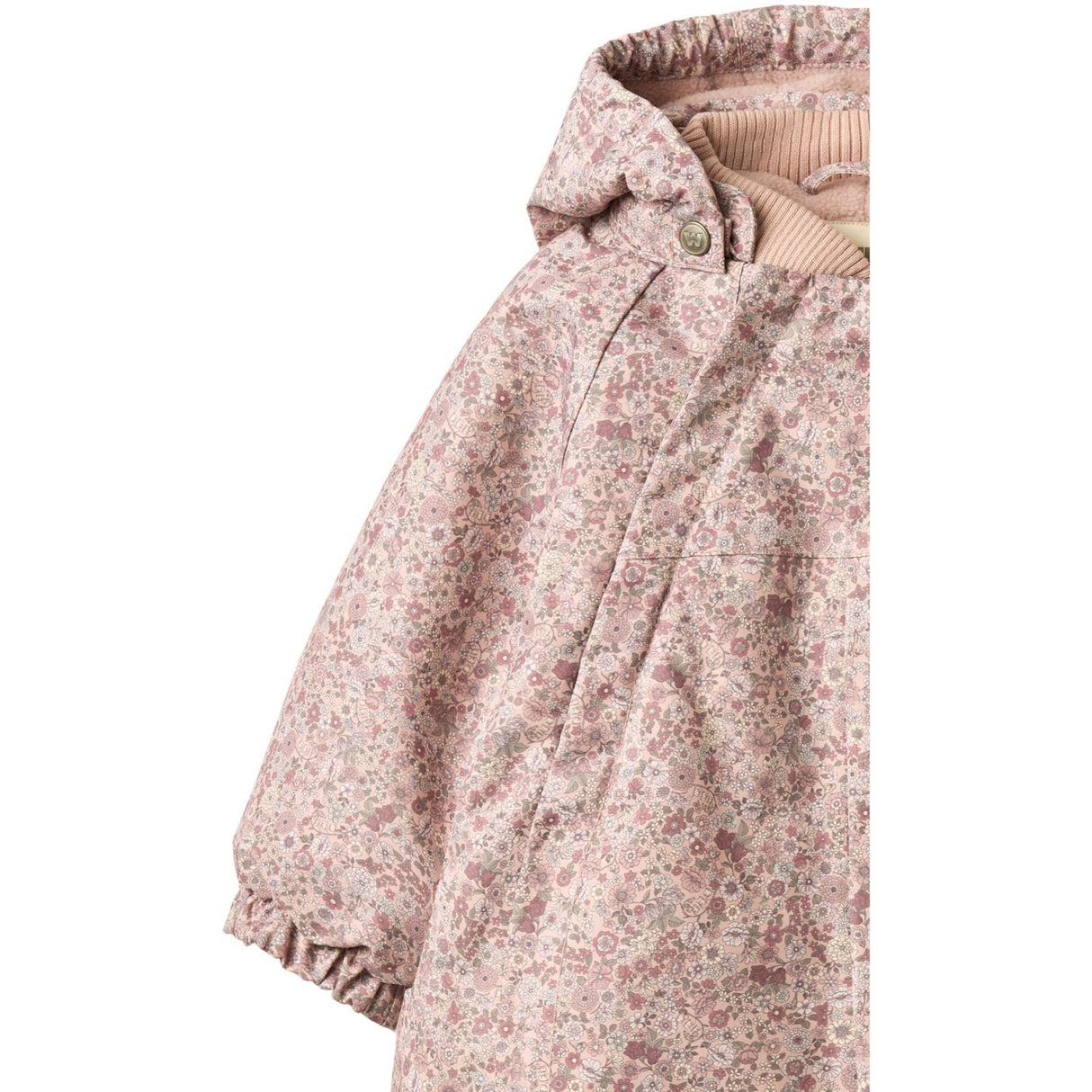 Wheat Rose Dust Flowers Snowsuit Adi