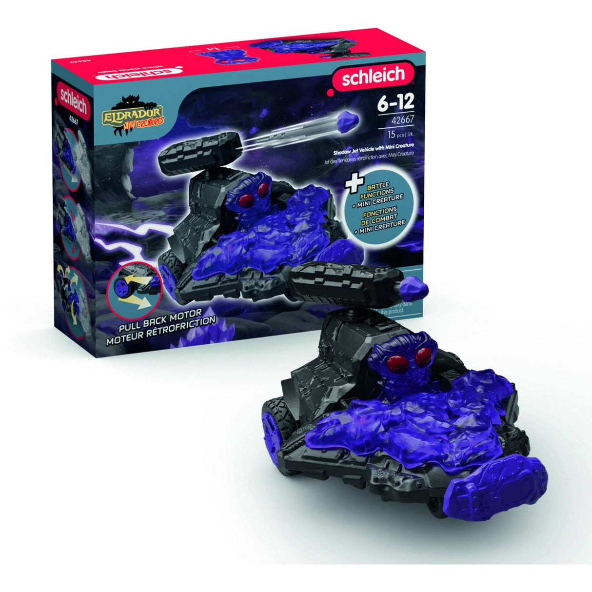 Schleich Shadow Jet Vehicle With Mini Creature