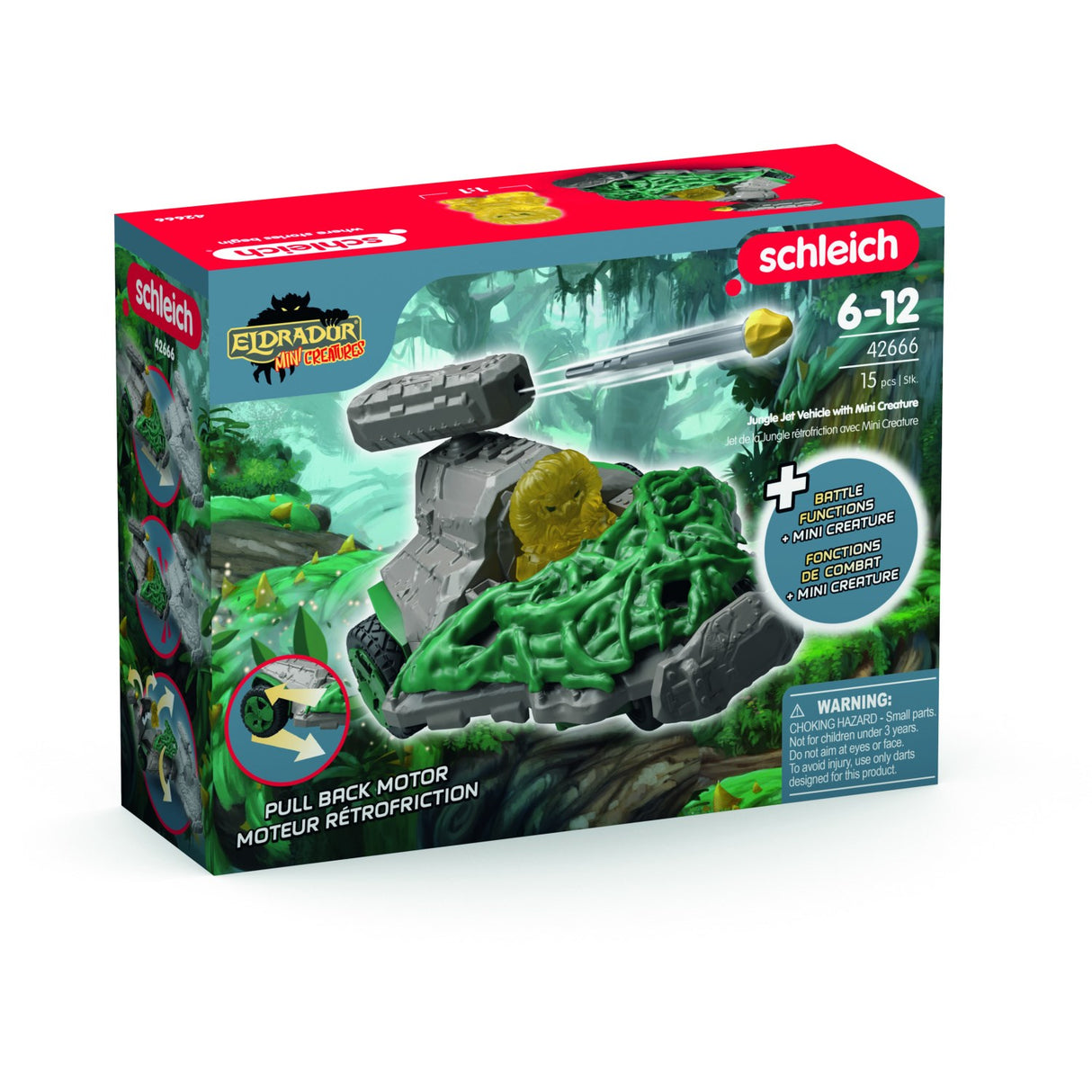 Schleich Jungle Jet Vehicle With Mini Creature