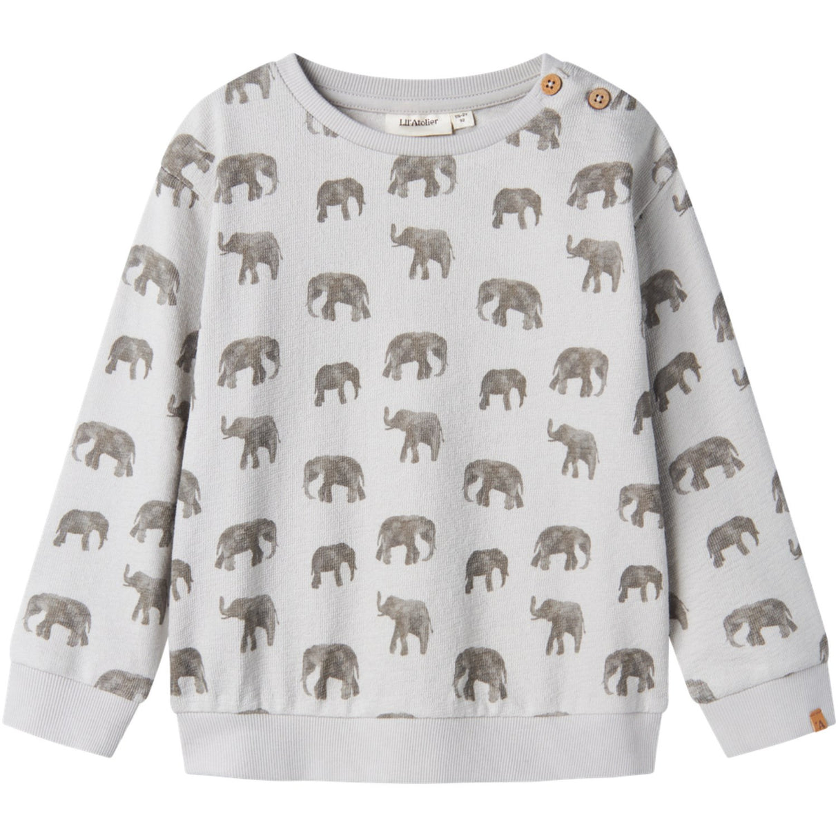Lil'Atelier Vapor Blue Elephant Nmmdias Ls Loose Sweat Lil