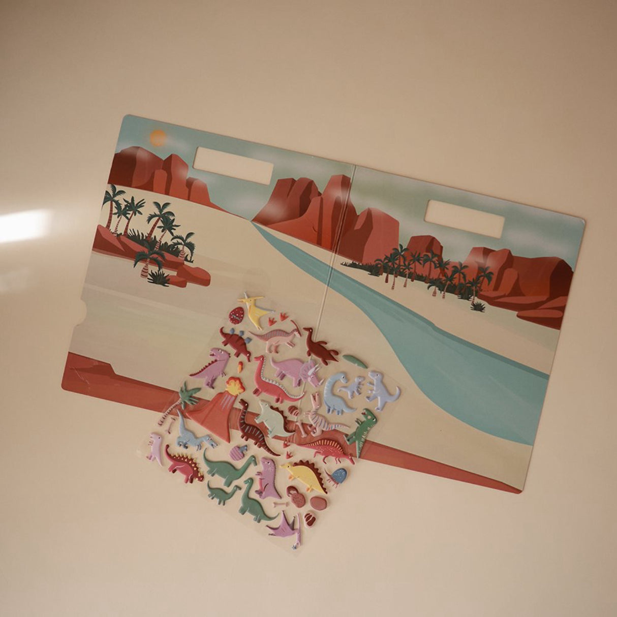 Mushie Dino Reusable Sticker Set